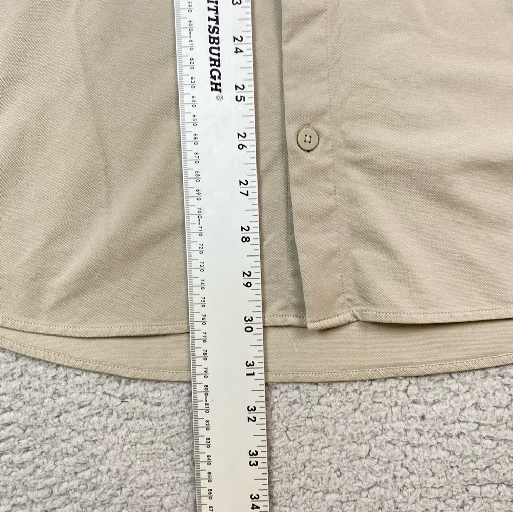 Lululemon Commission Tan Long Sleeve Button Up Shirt Men’s Size L Estimated - Picture 5 of 8